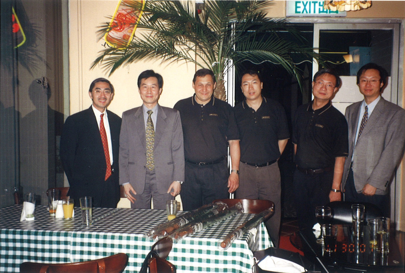 A group photo of Philip Yeung and his close friends within the Audio Visual Industry